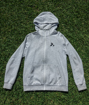 XEO Tech Zipped Hoodie- Grey