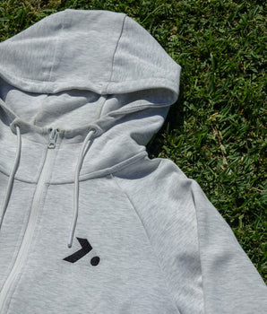 XEO Tech Zipped Hoodie- Grey