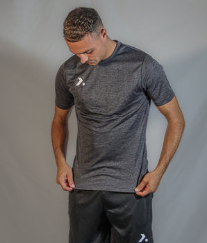 XEO Dry-Fit Sports Tee- Dark Grey